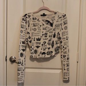 Forever 21 long sleeve crop top